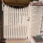 Scalloped Picket Gate