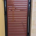 Jarrah Look-a-like Slatted Gate