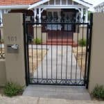 Wrought Iron Spear & Scroll Gate