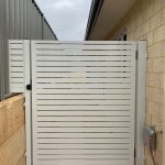 Slatted Gate with Small Panel